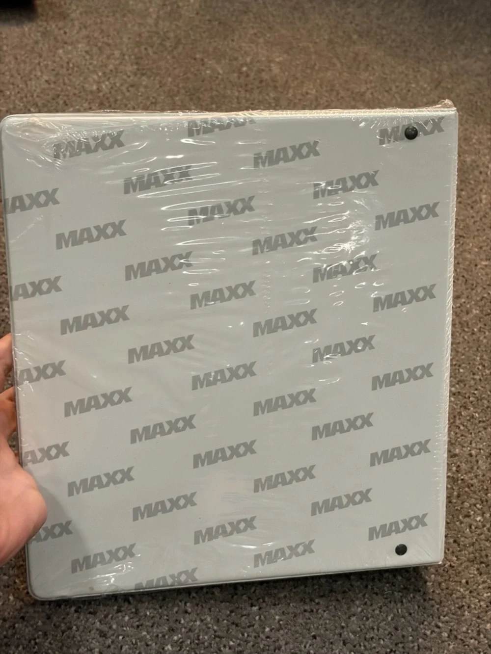 MAXX Official Race Cards Album in White with Red & Blue Accents